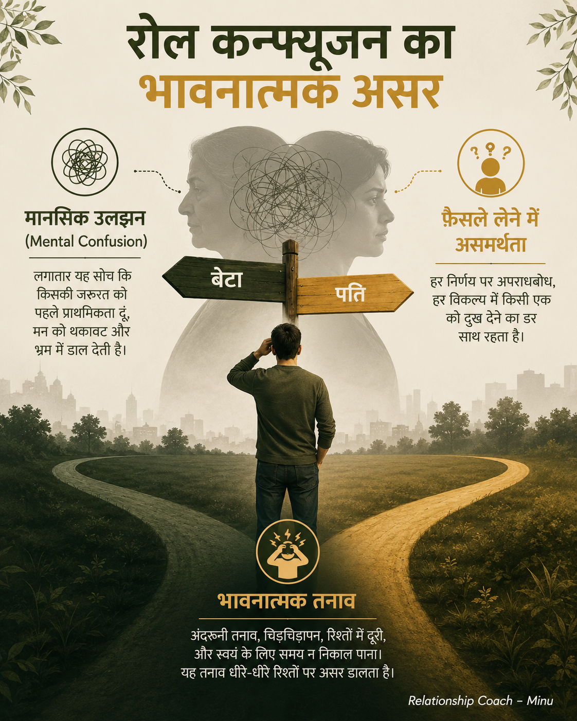 Mental and physical toll of role confusion in a marriage