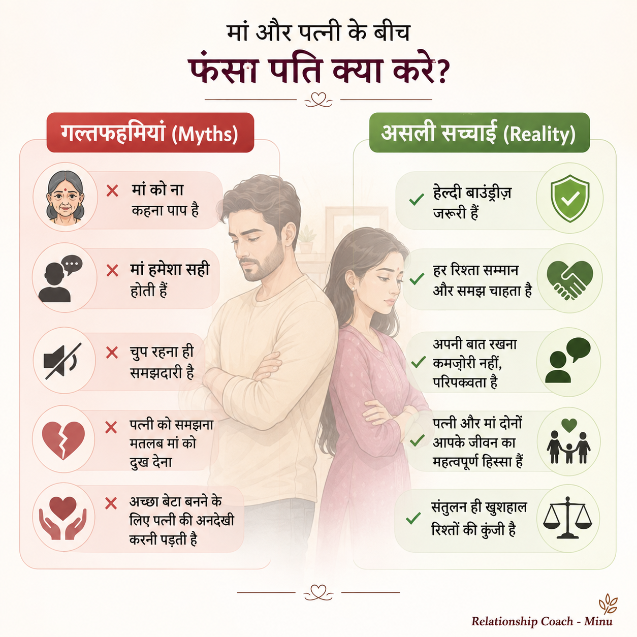 Societal myths vs reality in marriage